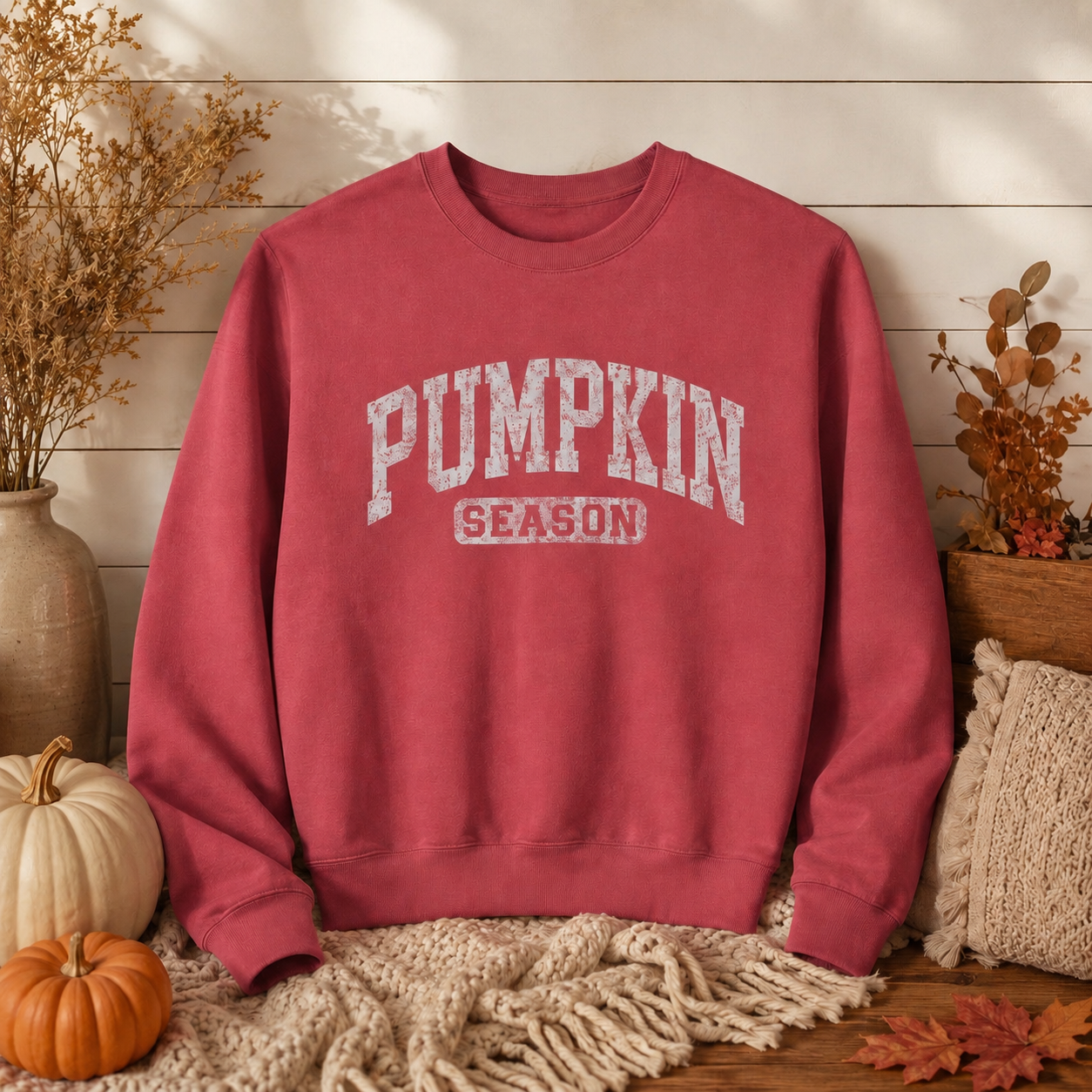Pumpkin Season Vintage Crewneck Sweatshirt