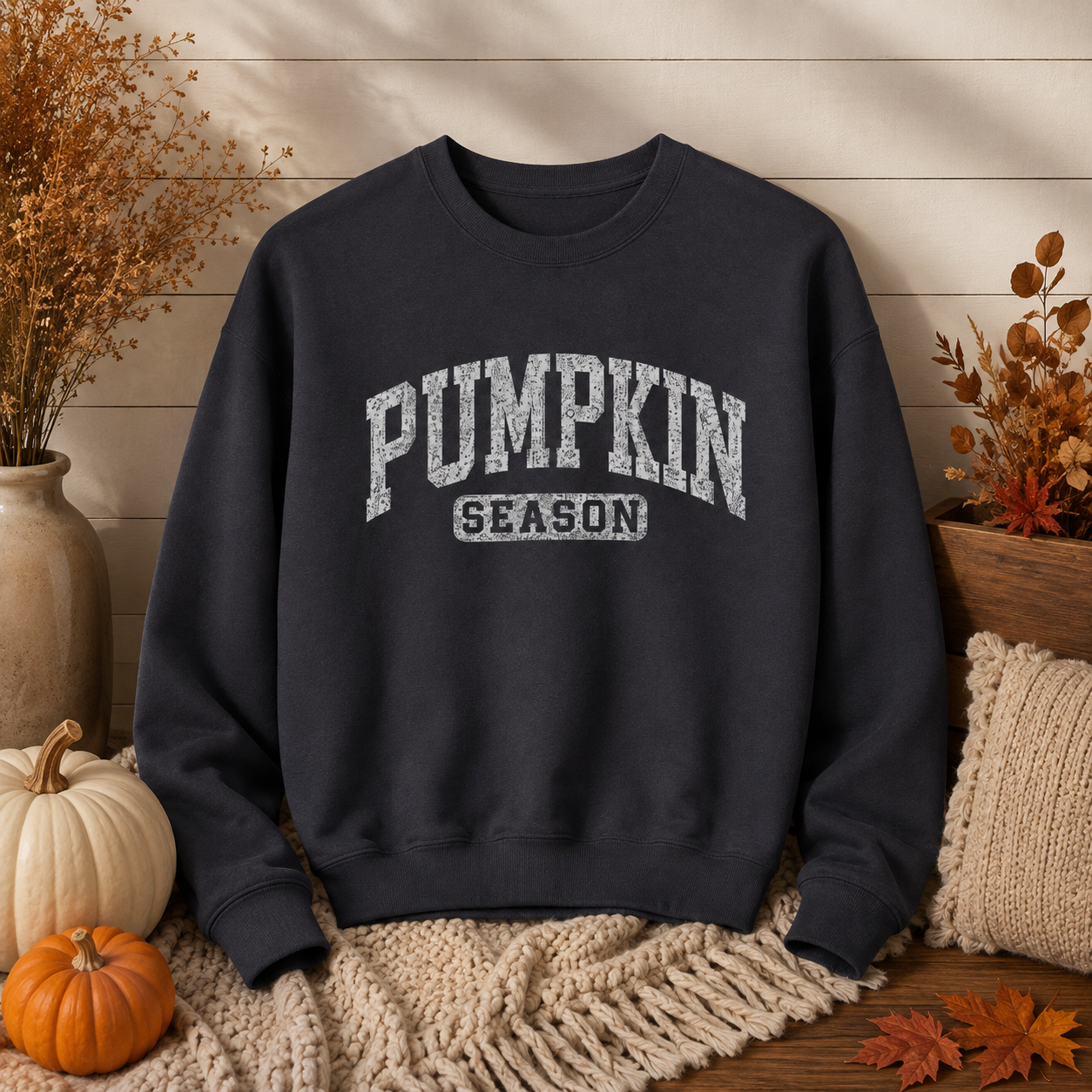 Pumpkin Season Vintage Crewneck Sweatshirt