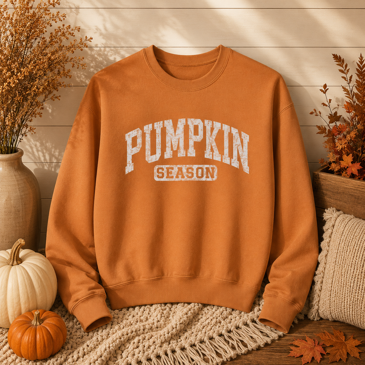 Pumpkin Season Vintage Crewneck Sweatshirt
