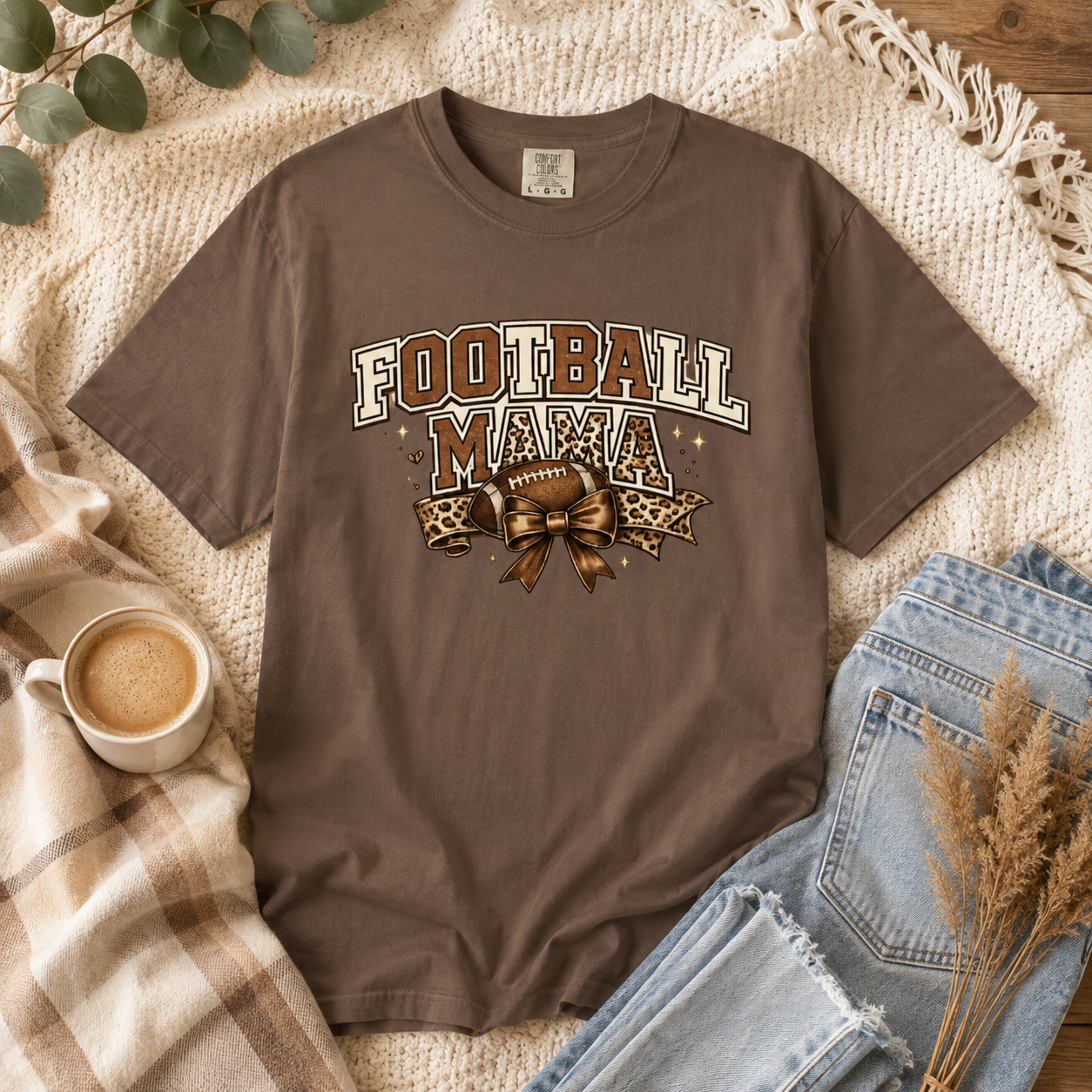 Football Mama Vintage Graphic T-Shirt | Cozy Boutique Tee