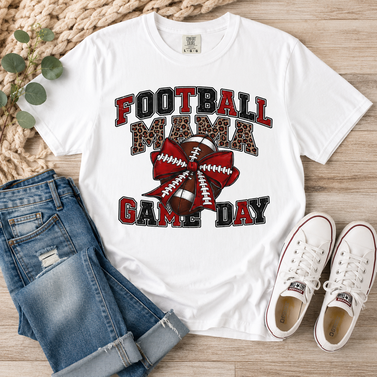 Williams Field Black Hawks Football Mama Game Day T-Shirt