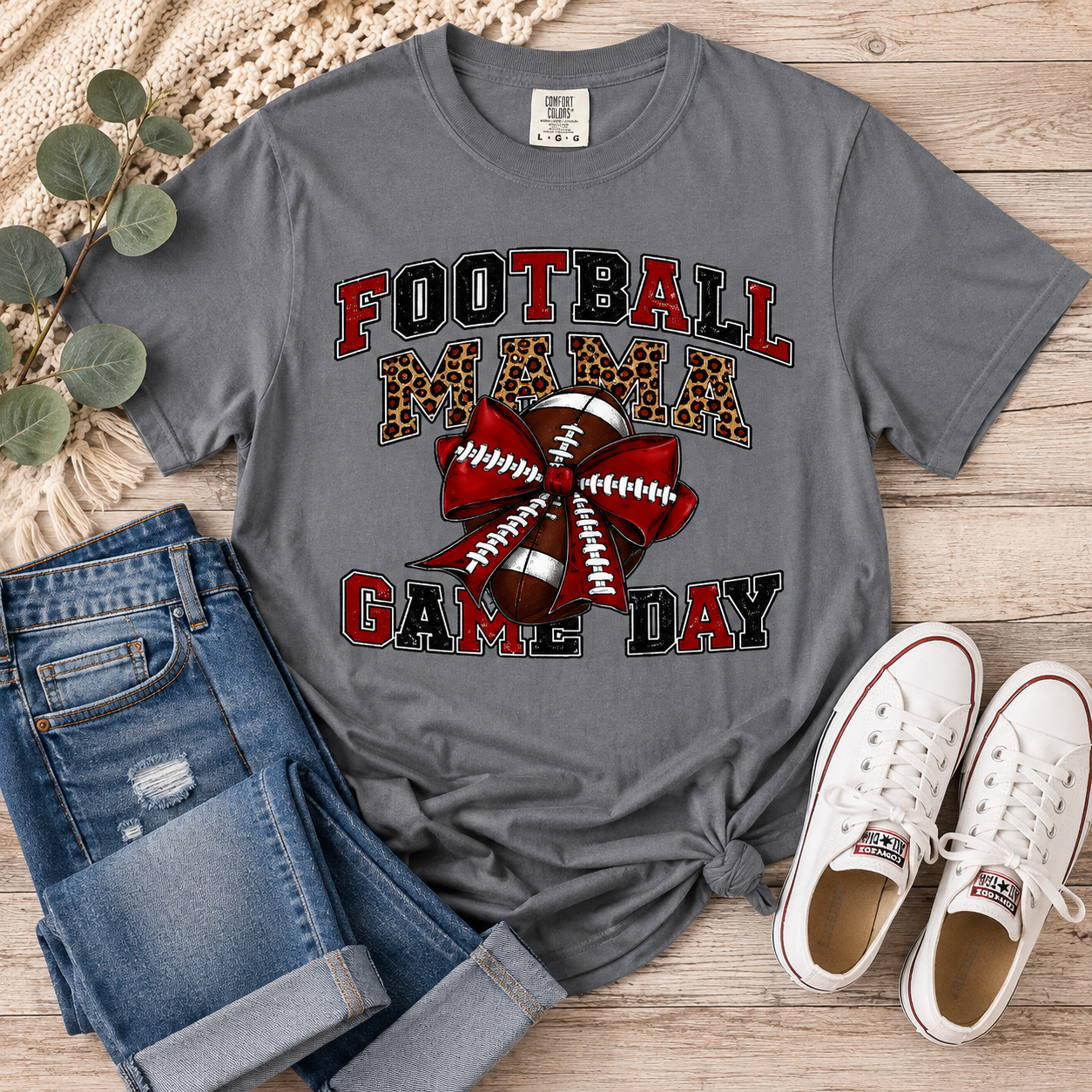 Williams Field Black Hawks Football Mama Game Day T-Shirt