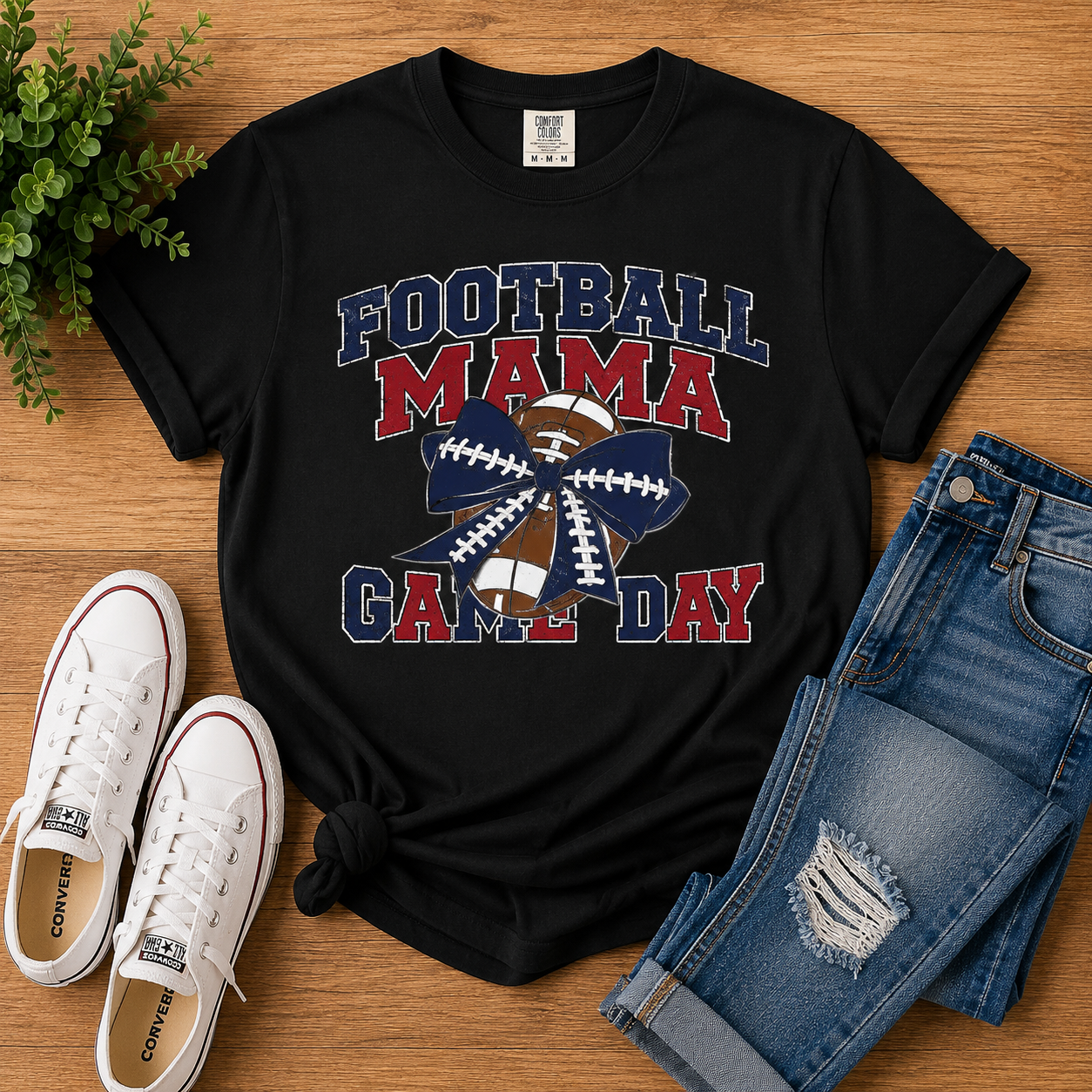 Perry Football Mama Game Day T-Shirt – Football Mom Spirit Tee