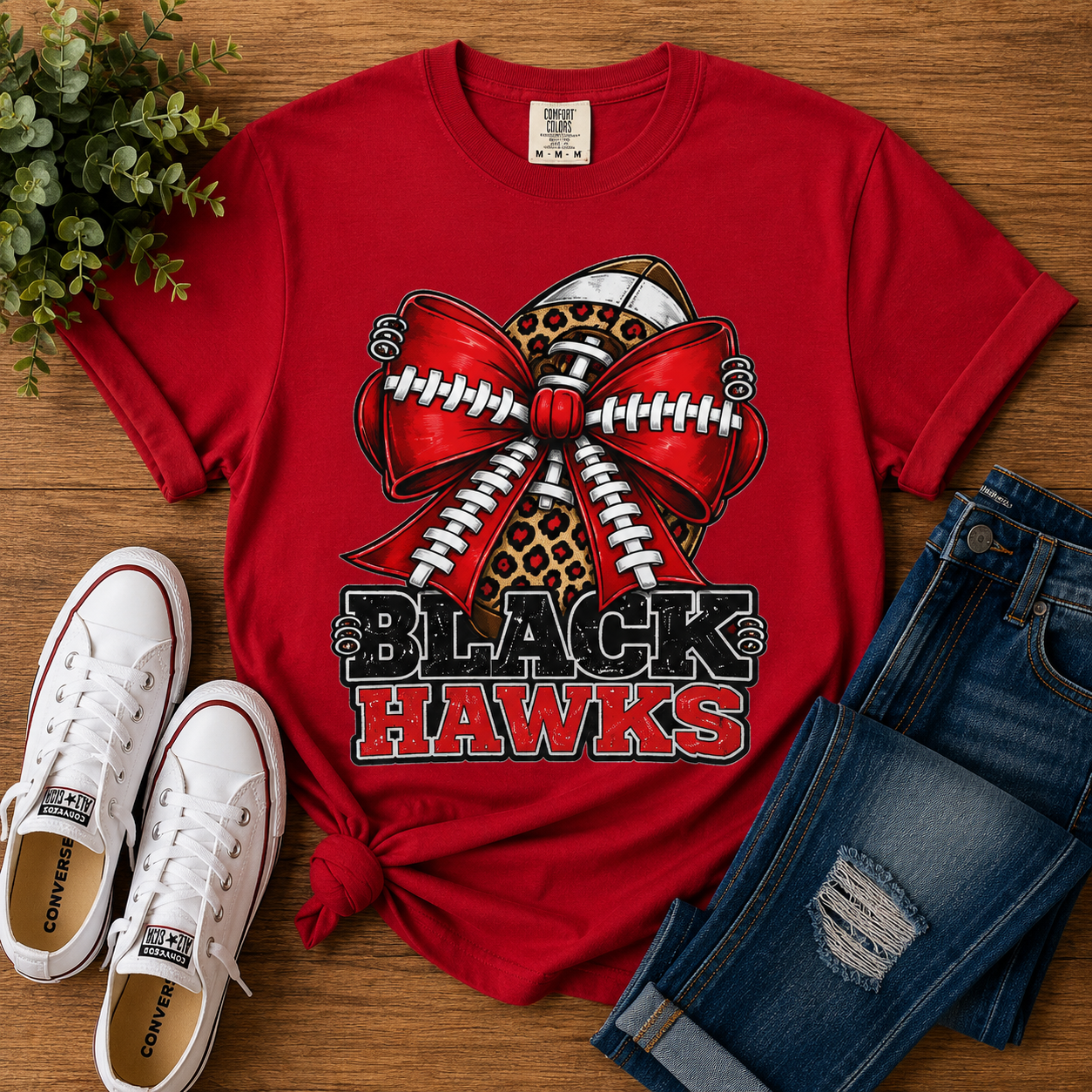 Williams Field Black Hawks Football Mama Game Day T-Shirt
