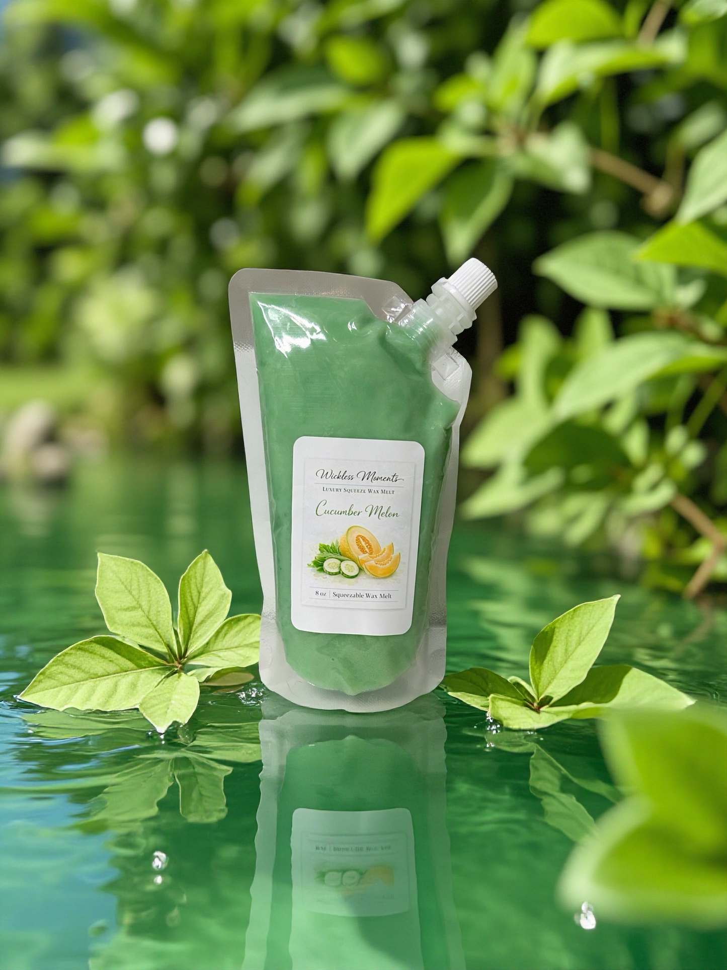 Cucumber Melon Luxury Squeezable Wax Melt | Fresh Green Melon | Soy Wax