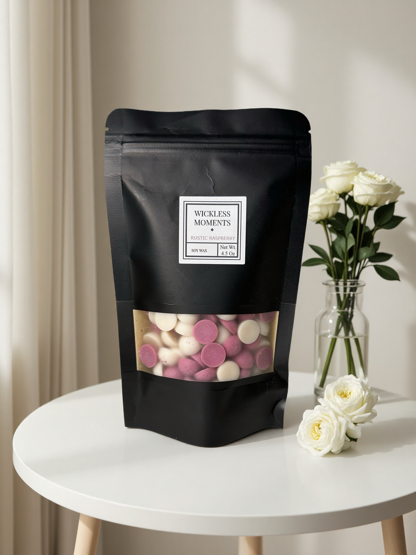 Rustic Raspberry Soy Wax Dots ~ Small Bag 2.5oz