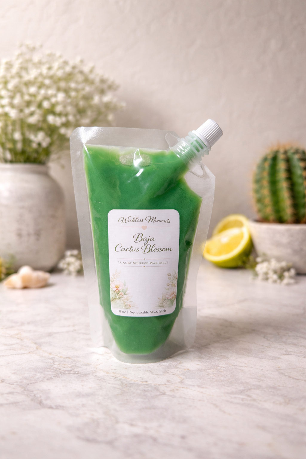 Baja Cactus Blossom Squeezable Wax Melt | 8 oz