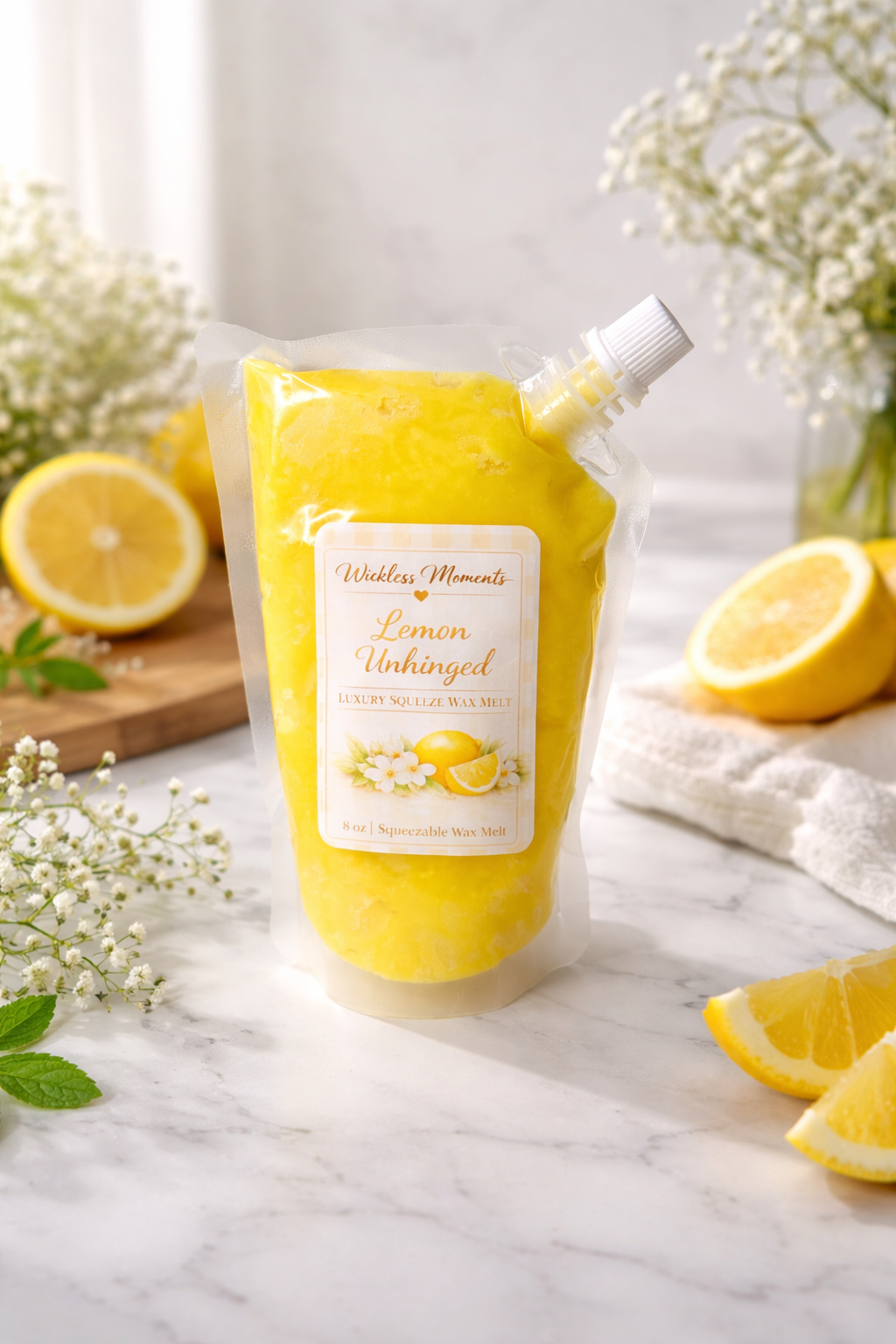 Lemon Unhinged Squeezable Wax Melt | 8 oz