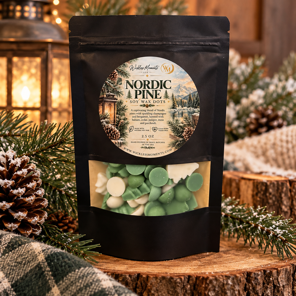 Nordic Pine Soy Wax Dots | Small Bag 2.5oz