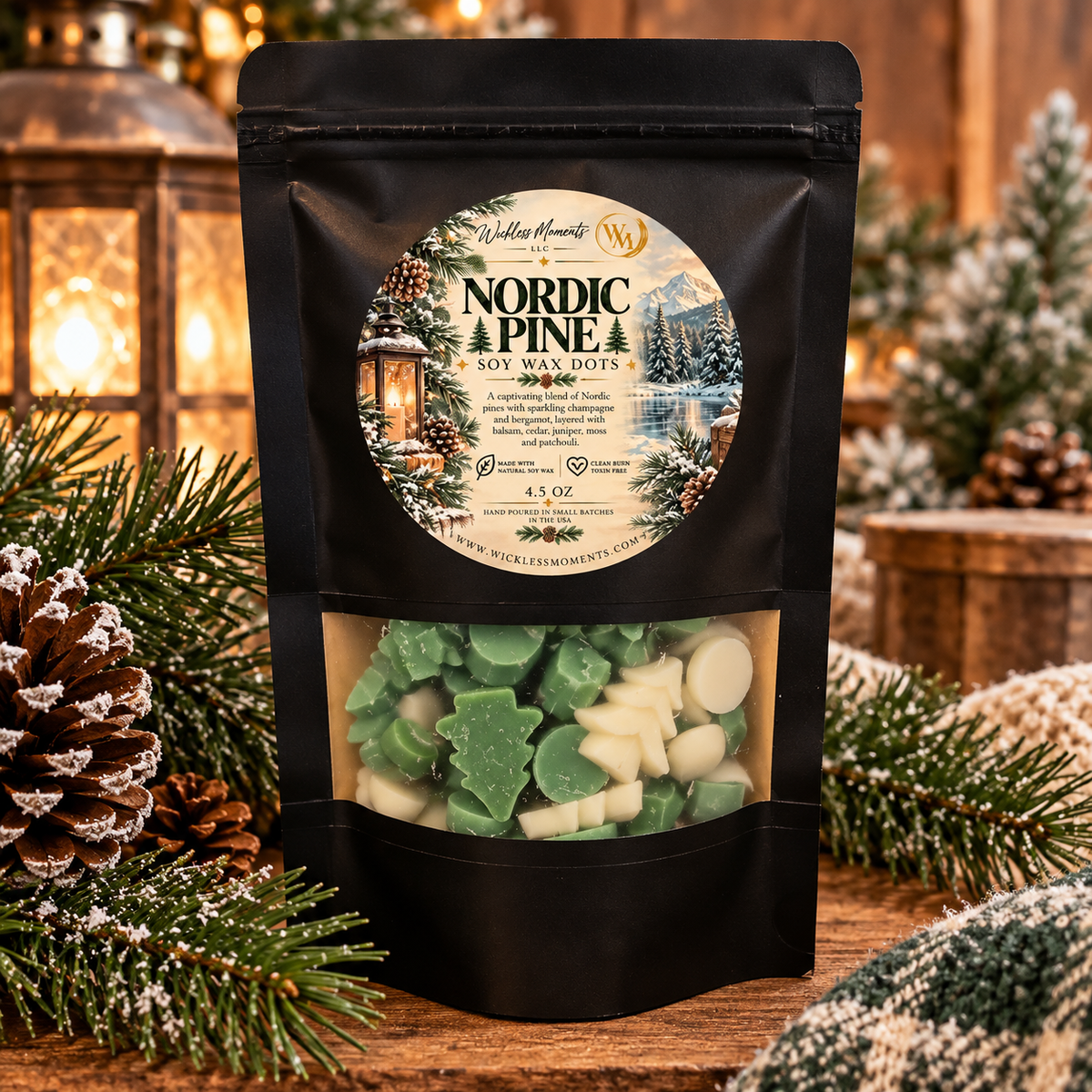 Nordic Pine Soy Wax Dots | Medium Bag 4.5oz