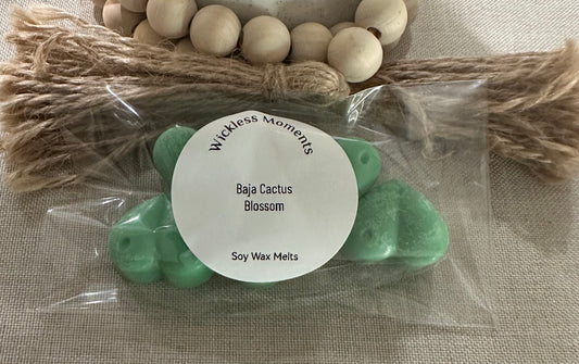 Baja Cactus Blossom Soy Wax Heart Melts 5ct.