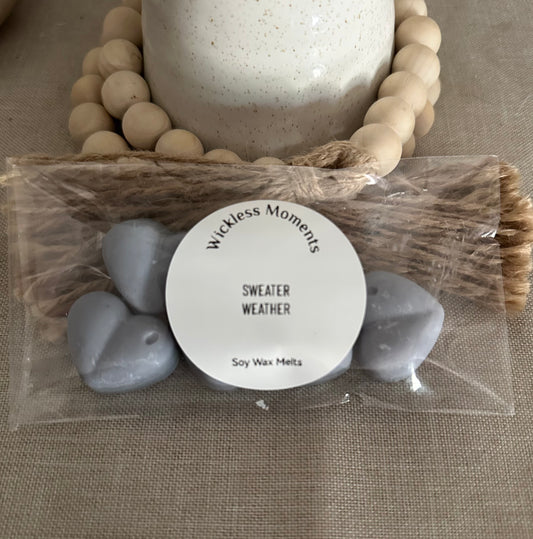 Sweater Weather Soy Wax Heart Melts 5ct.