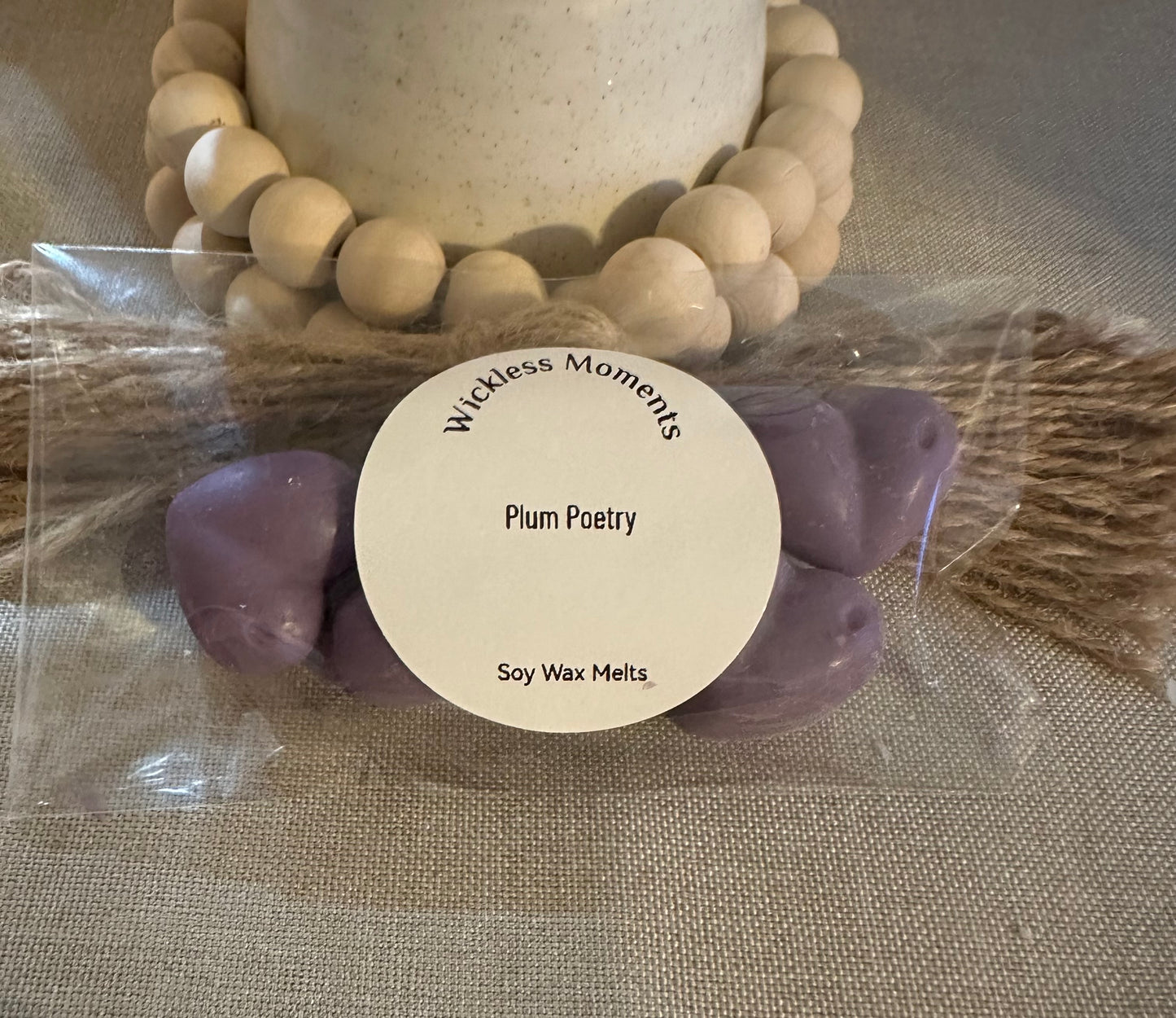Plum Poetry Soy Wax Heart Melts