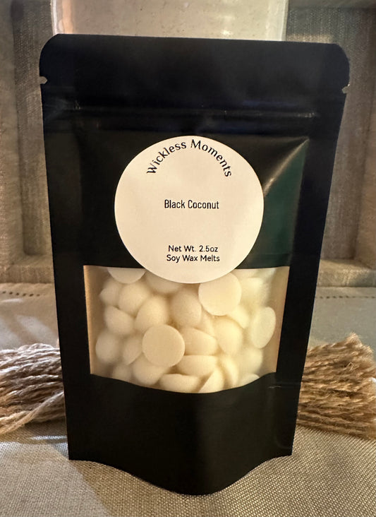 Black Coconut Soy Wax Dots ~ Small Bag 2.5oz