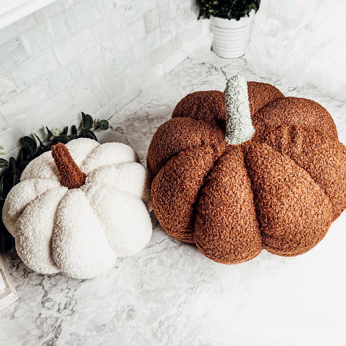 Blair Plush Pumpkin Decorative Throw Pillow