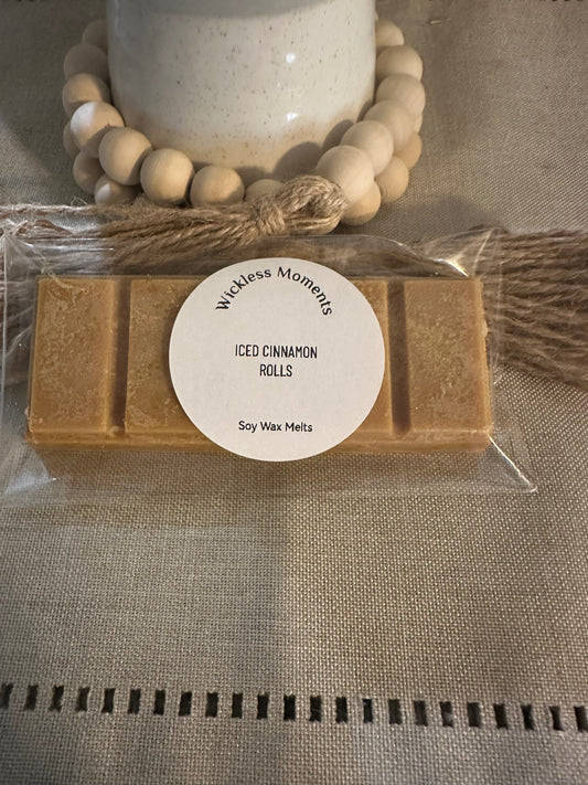 Iced Cinnamon Roll Soy Wax Snap Bar