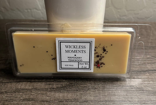 Mahogany Teakwood Soy Wax Snap Bar