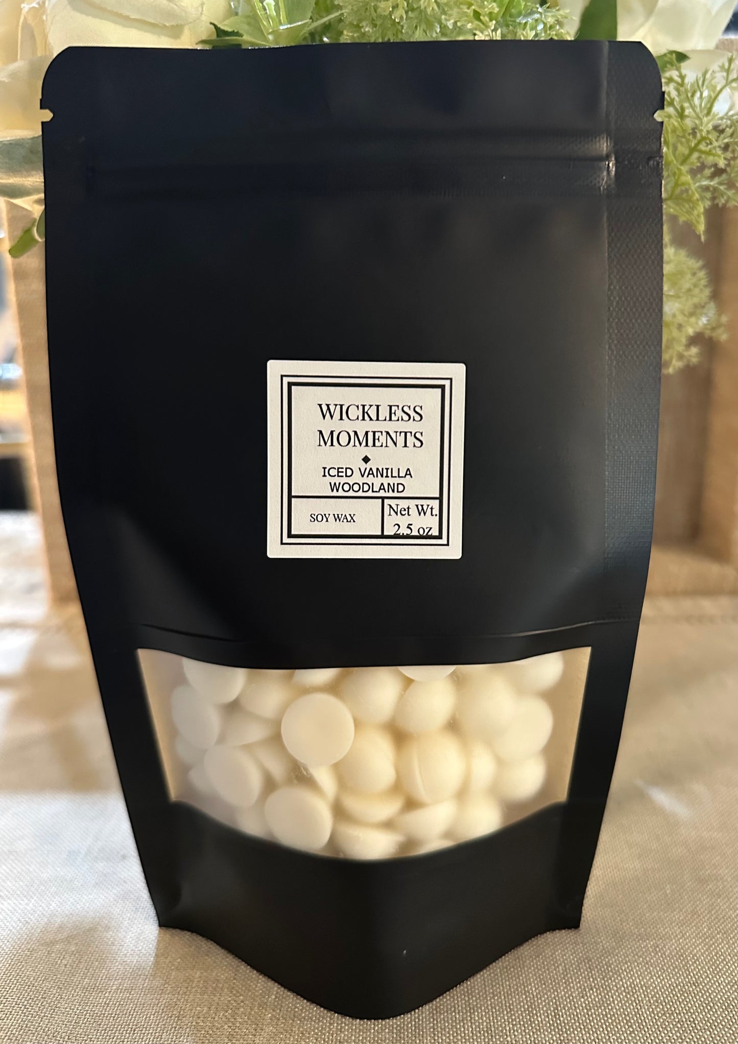 Iced Vanilla Woodland Soy Wax Dots ~ Small Bag 2.5oz