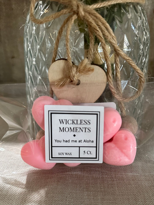 You Had Me At Aloha Soy Wax Heart Melts 5ct.