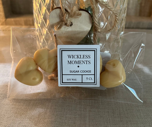 Sugar Cookie Soy Wax Heart Melts 5ct