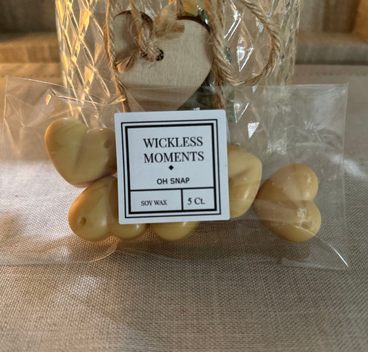 Oh Snap Soy Wax Heart Melts 5ct.