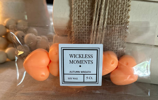 Autumn Wreath Soy Wax Heart Melts 5ct.