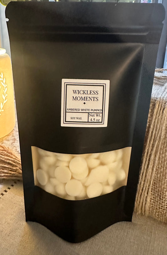 Ambered White Pumpkin Soy Wax Dots ~ Medium Bag 4.5oz