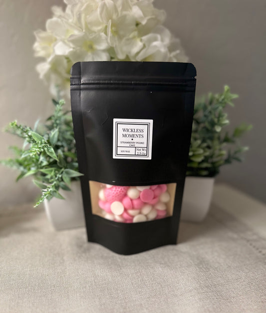 Strawberry Pound Cake Soy Wax Dots ~ Small Bag 2.5 Oz