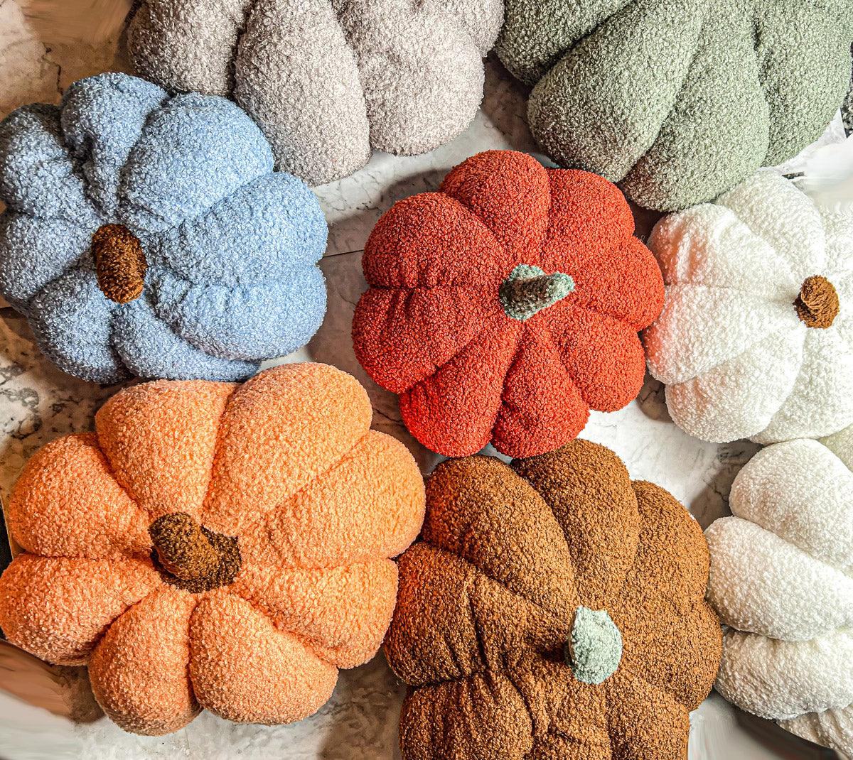 Blair Plush Pumpkin Decorative Throw Pillow