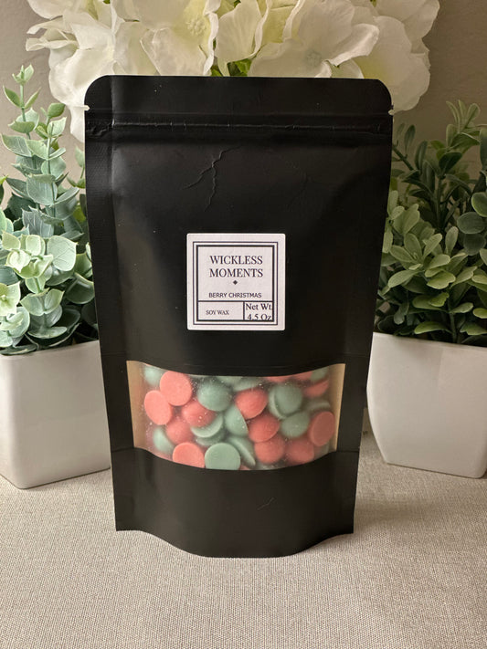 Berry Christmas Soy Wax Dots ~ Medium Bag 4.5 Oz