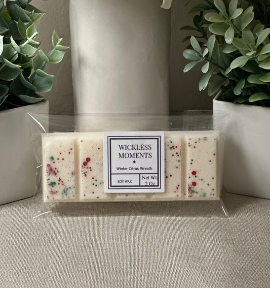 Winter Citrus Wreath Soy Wax Snap Bar