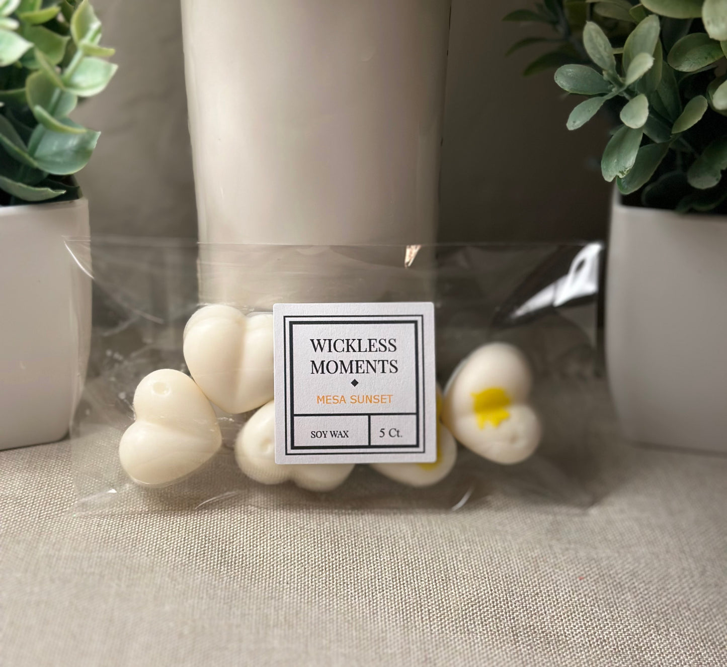 Mesa Sunset Soy wax Heart Melts 5ct.