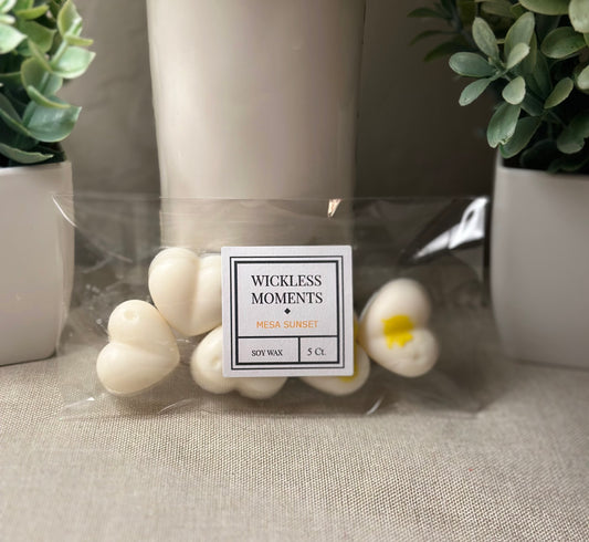 Mesa Sunset Soy wax Heart Melts 5ct.