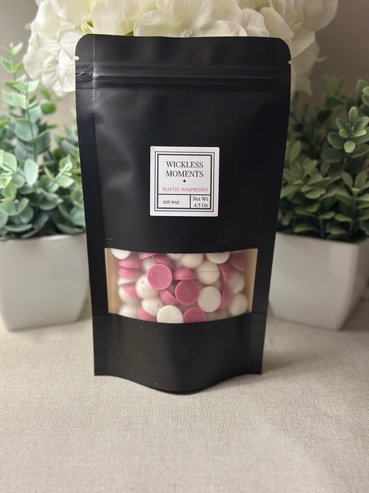Rustic Raspberry Soy Wax Dots ~ Medium Bag 4.5oz