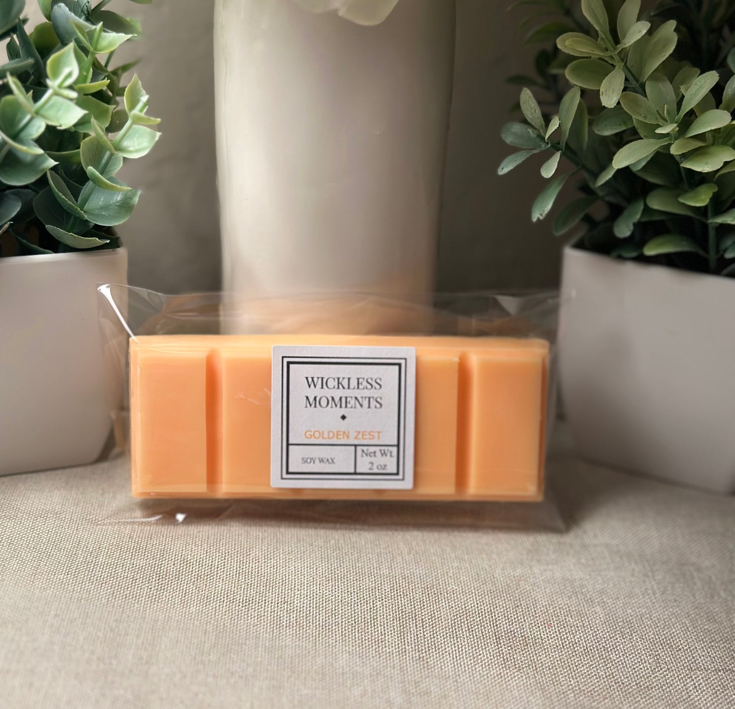 Golden Zest Soy Wax Snap Bar