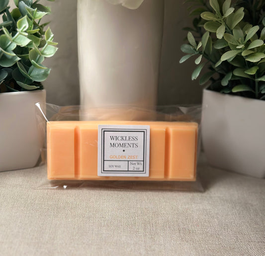 Golden Zest Soy Wax Snap Bar