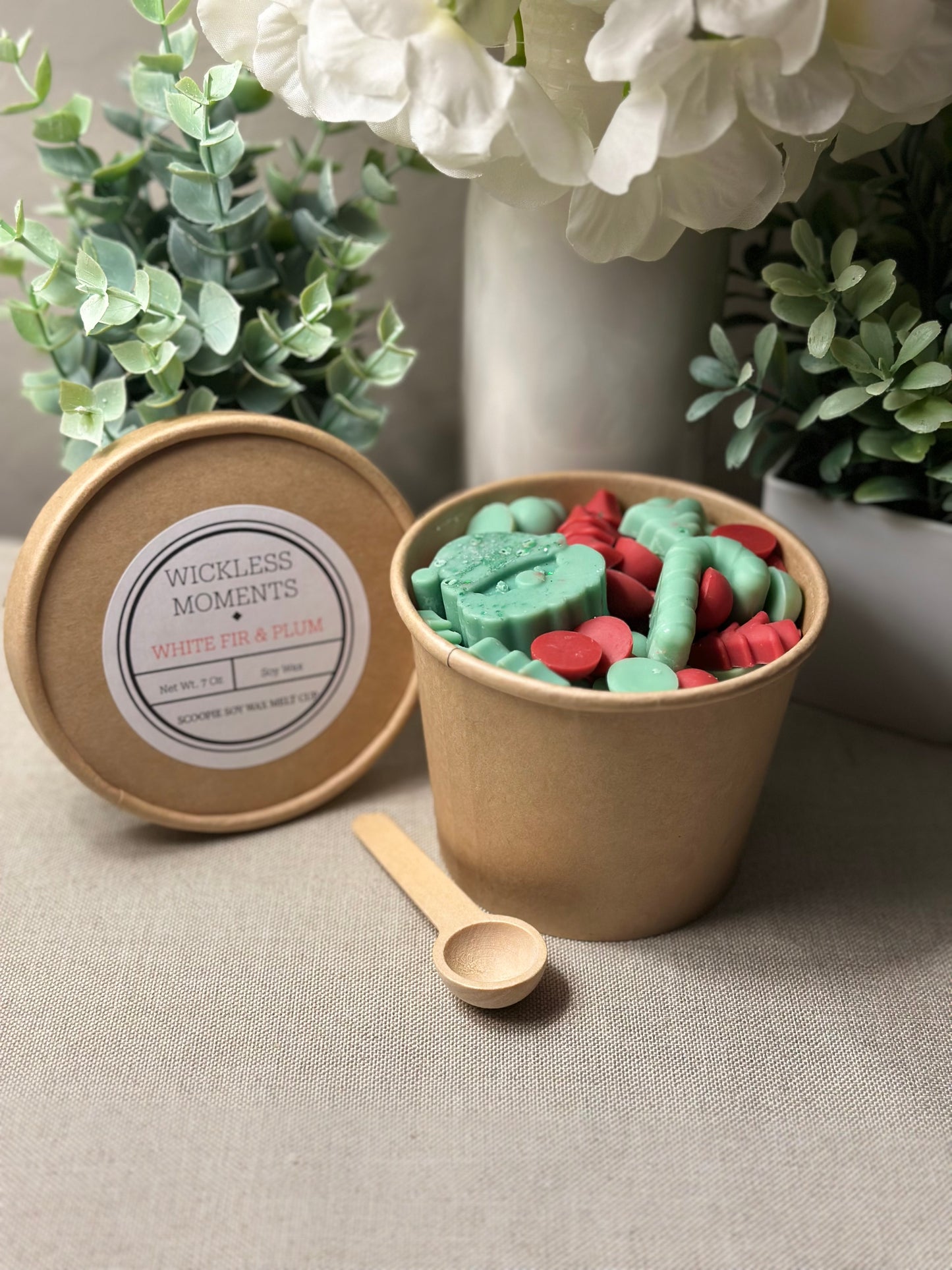 White Fir & Plum Scoopie Wax Melt Cup 7oz