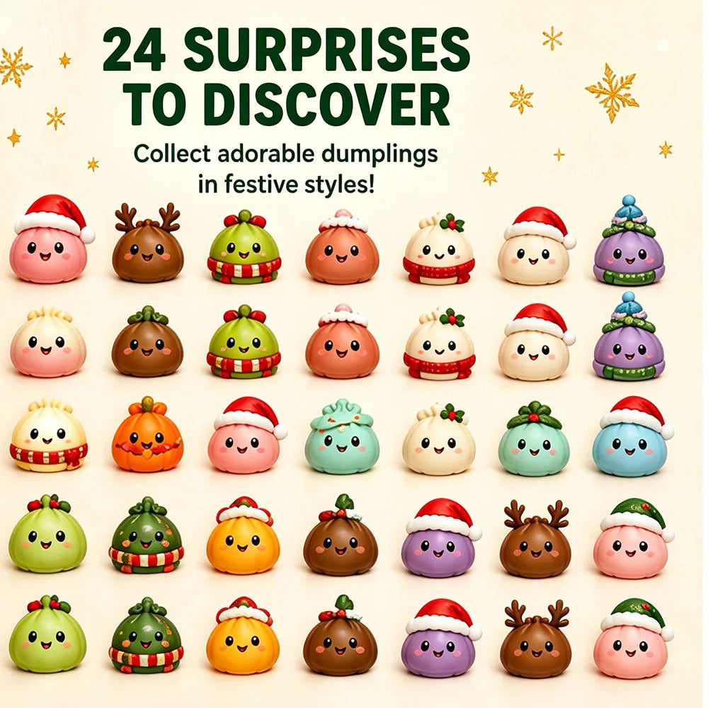 24 Day Christmas Dumpling Squishy Advent Calendar