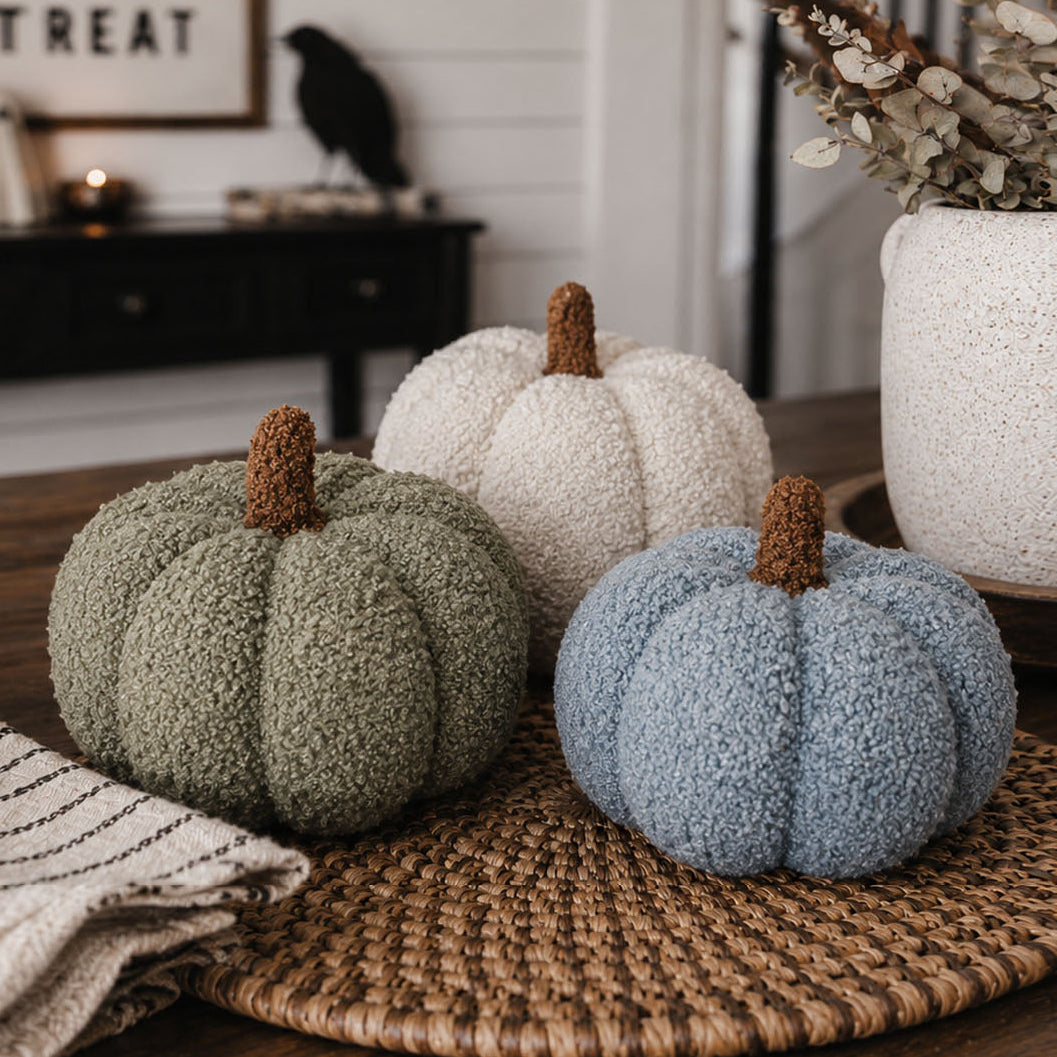 Blair Plush Pumpkin Decorative Throw Pillow