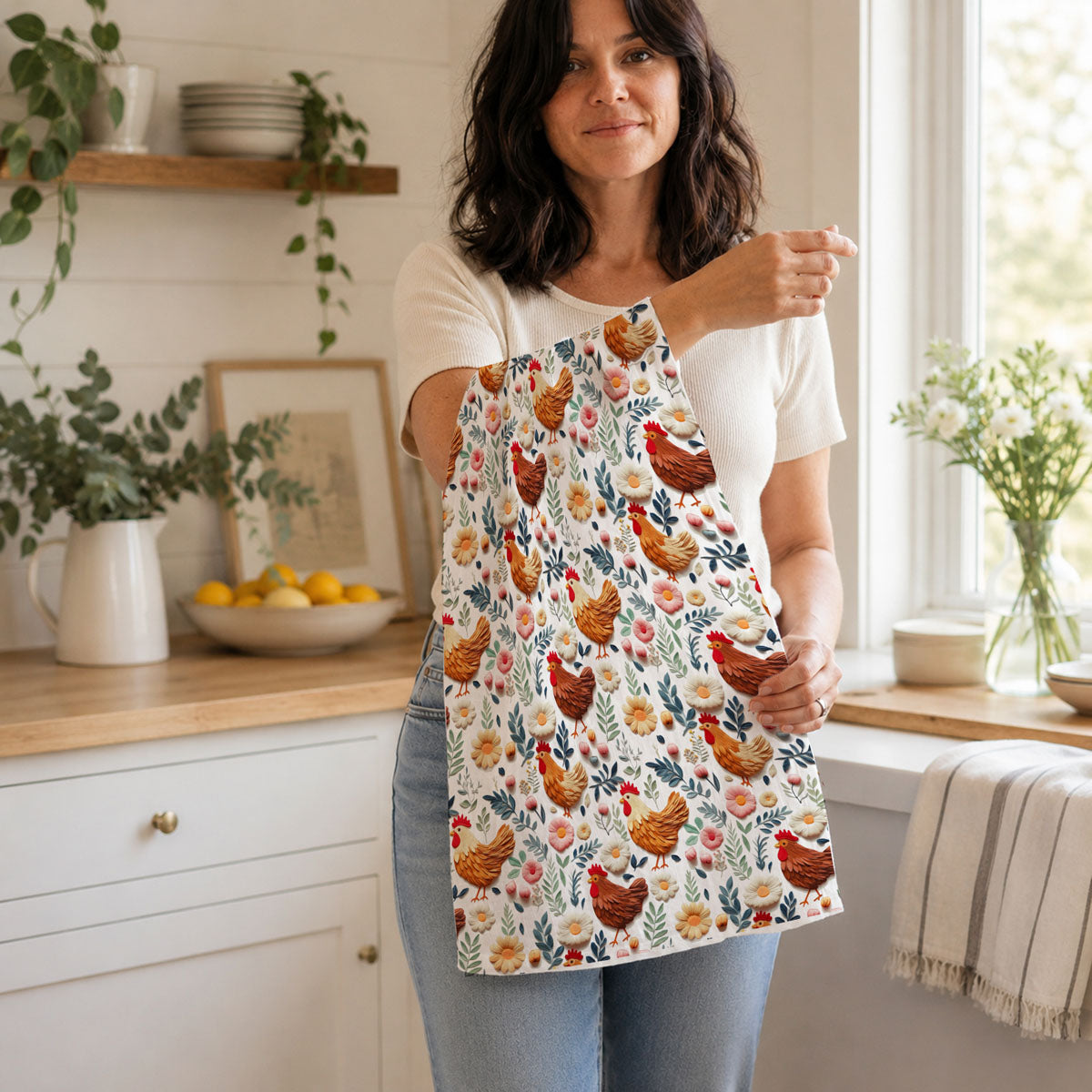 Farmhouse Floral Kitchen Towel