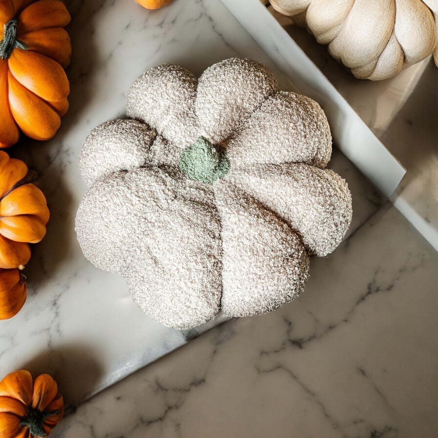 Blair Plush Pumpkin Decorative Throw Pillow
